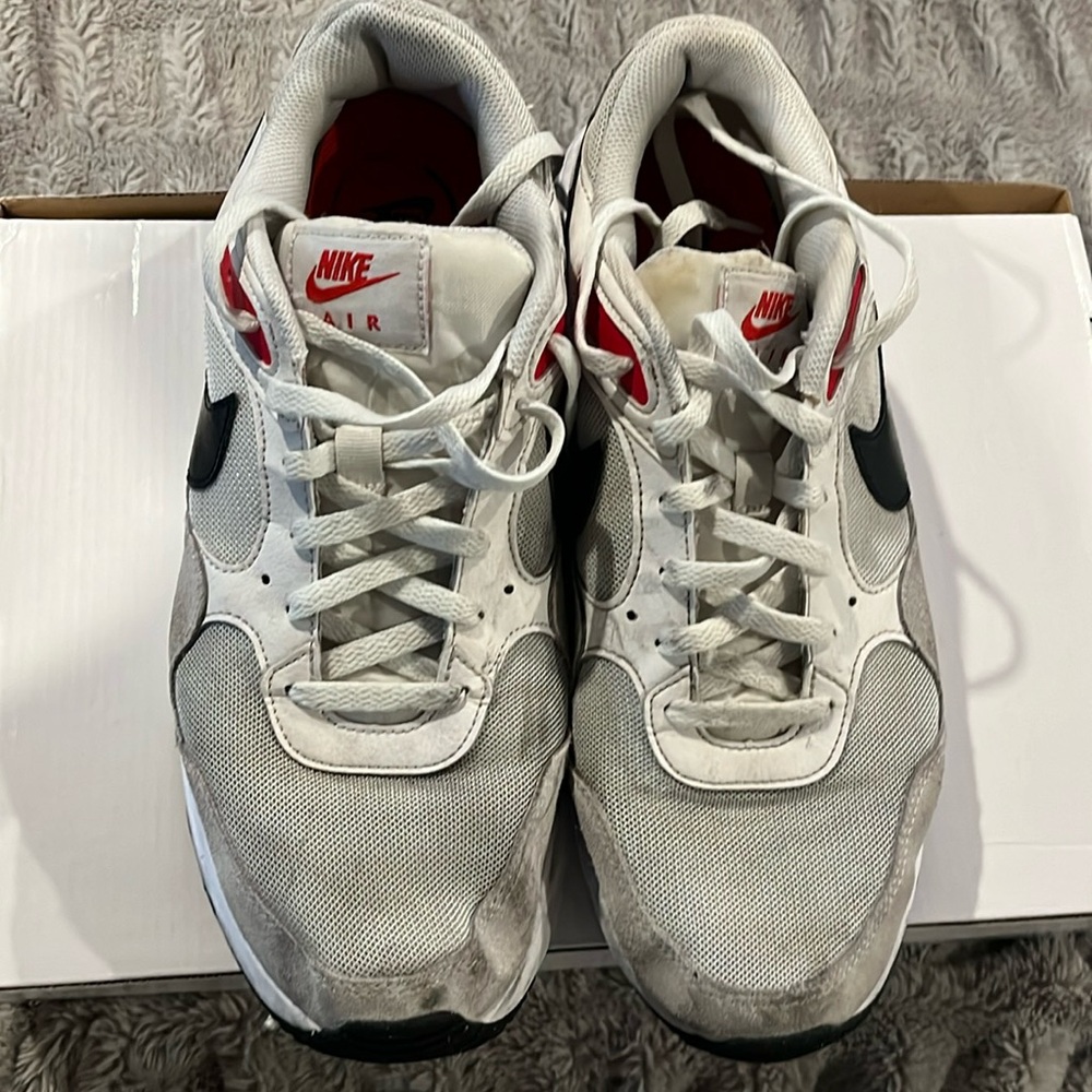 SIZE 11 - Used / stained - Nike Men's Air Max SC, white/red/blk